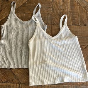 Set of 2 Soft & Sexy American Eagle Ribbed Tanks